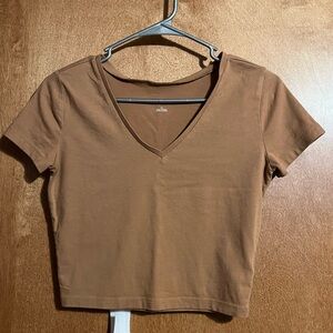 Cute brown crop top